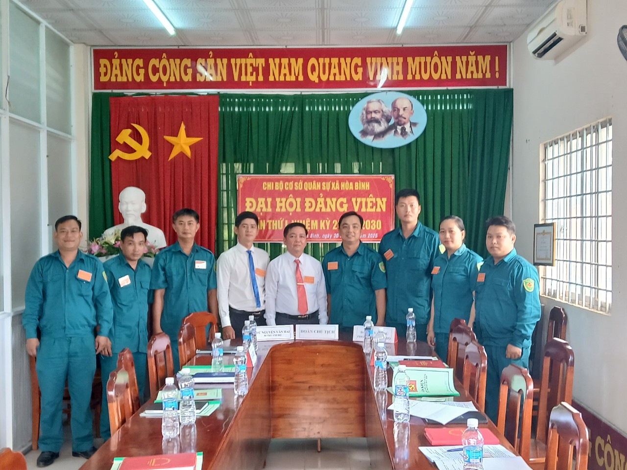 Đại hội Chi bộ Quân sự xã Hòa Bình lần thứ I, nhiệm kỳ 2025 - 2030